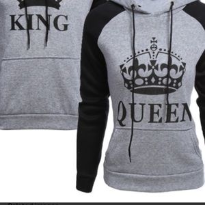 King and queen set sweatshirts (comes with both sweatshirts)